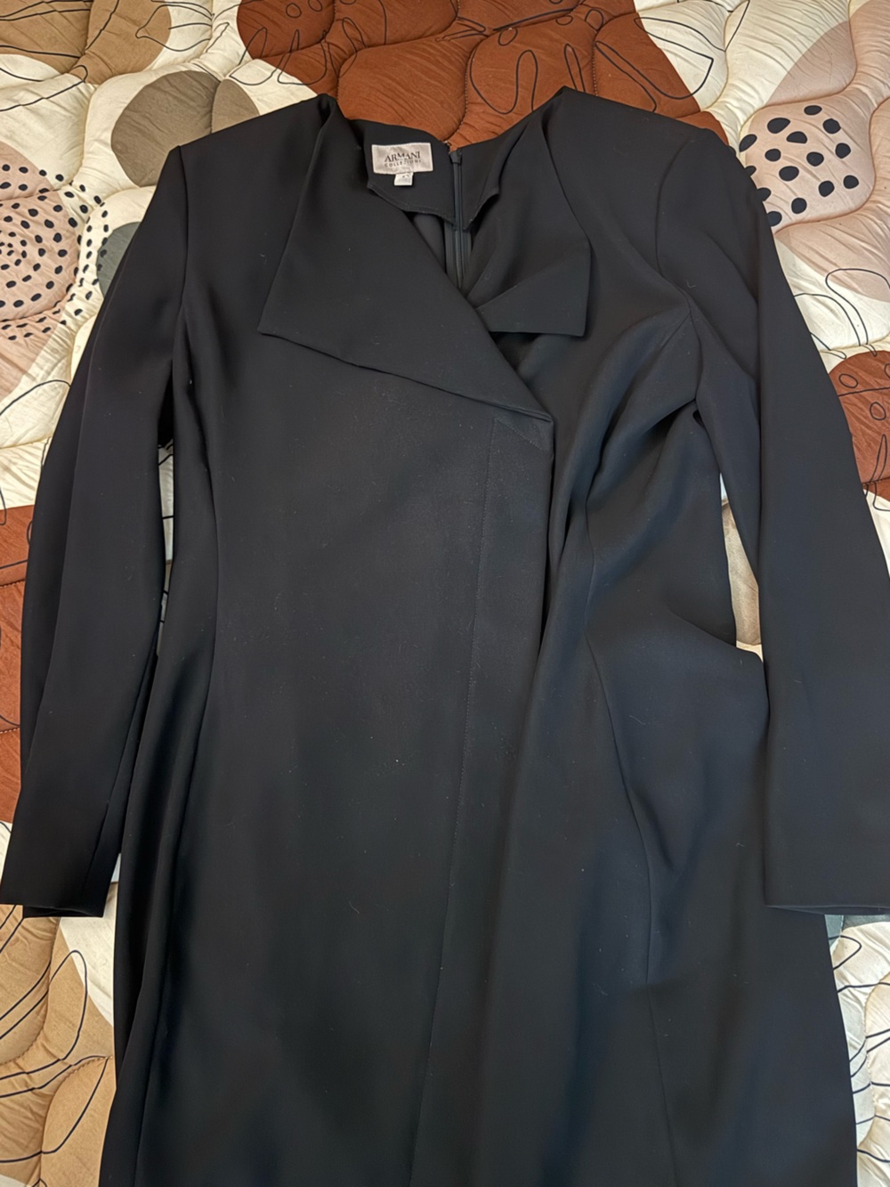 Vintage Armani Collezioni Black Dress - Picture 1 of 8